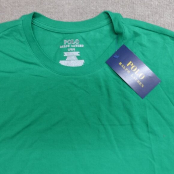 Polo Ralph Lauren T-shirt Large Green Spelout NEW - Picture 2 of 7